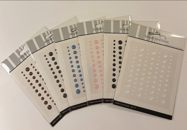 Sampak Simple and Basic Gliter Enamel Dots