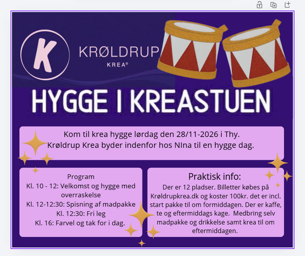 Hygge arrangement den 28/11-2026 i Thy