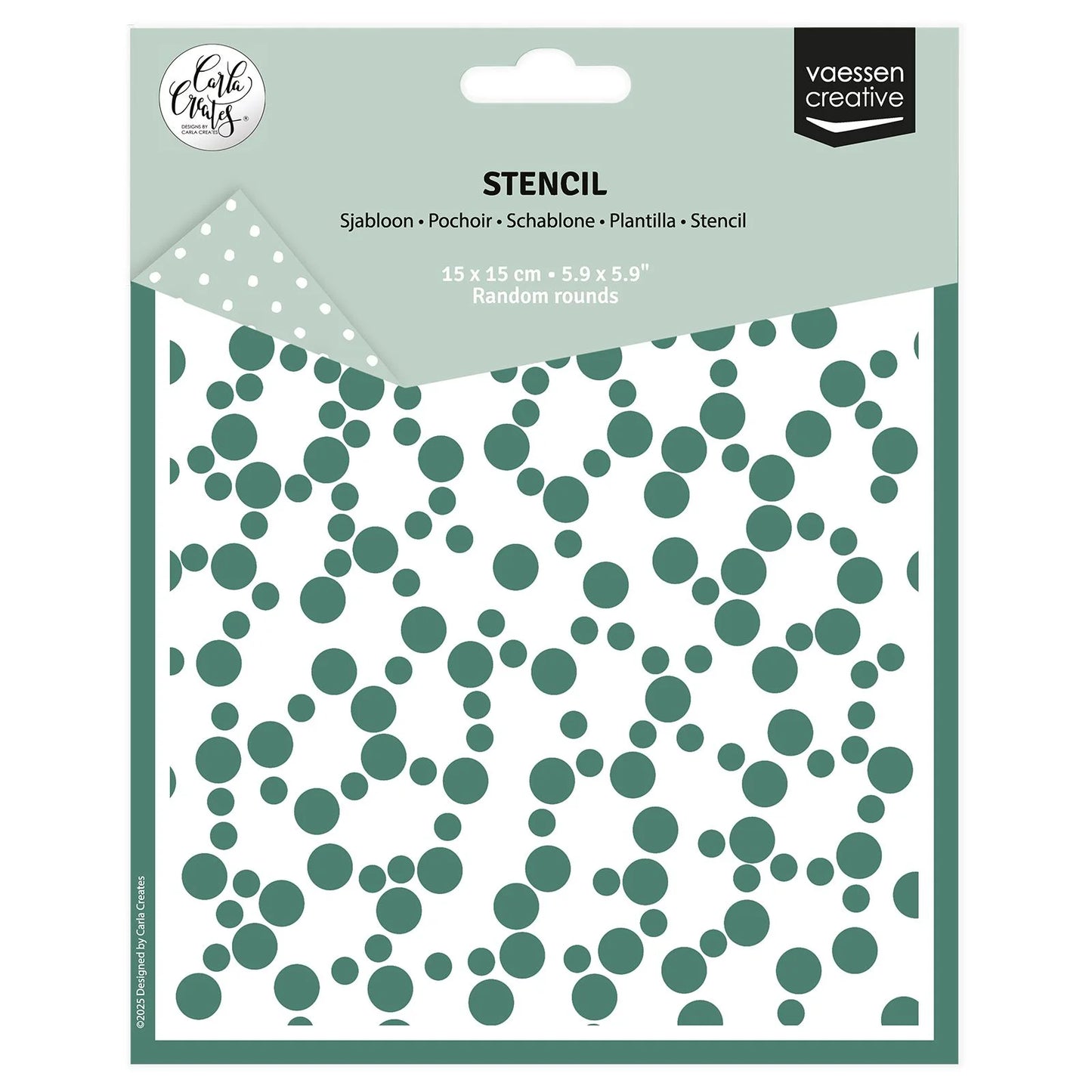 Vaessen Creative • Stencil Random Rounds 5.9x5.9"