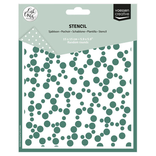 Vaessen Creative • Stencil Random Rounds 5.9x5.9"