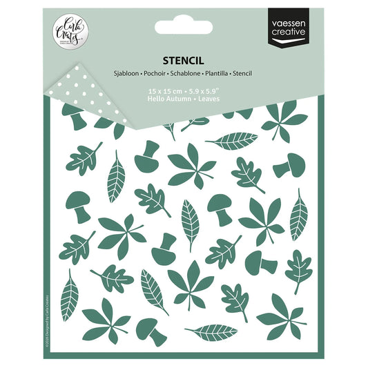 Vaessen Creative • Stencil by Carla Creates Leaves 5.9x5.9"