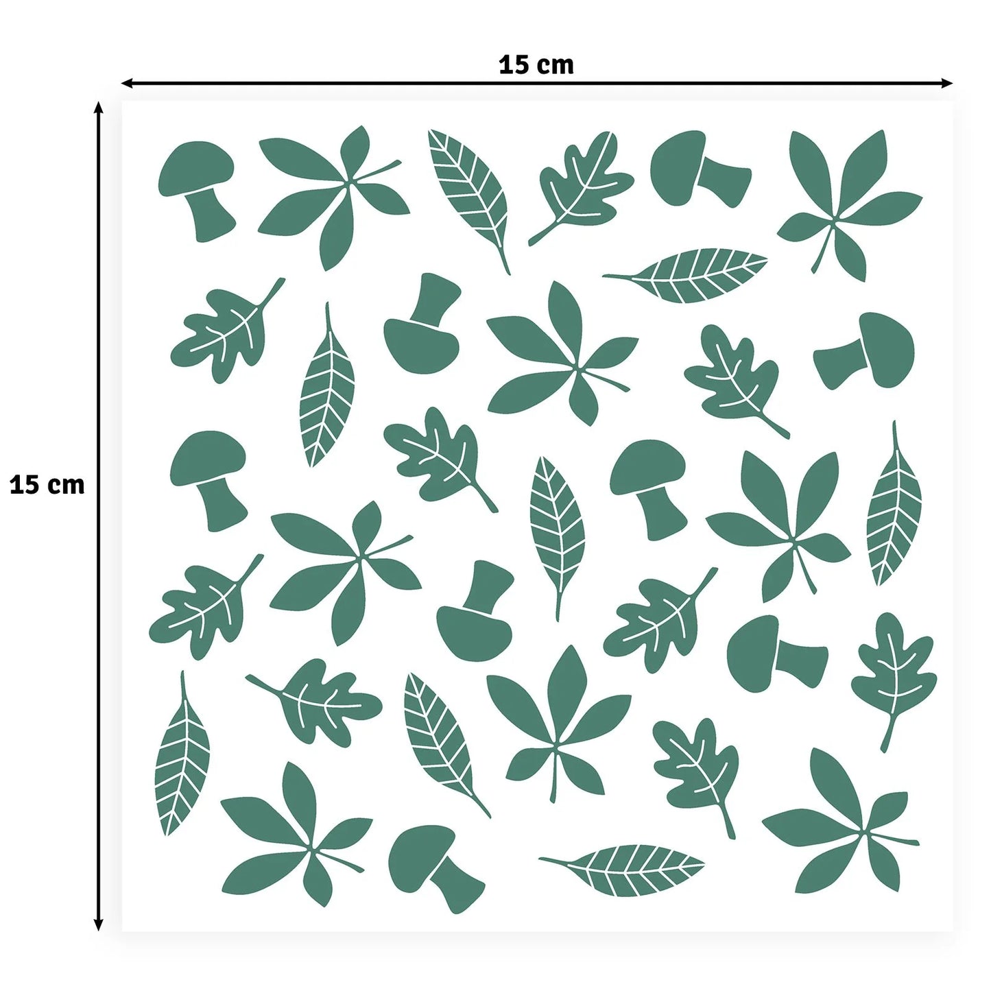Vaessen Creative • Stencil by Carla Creates Leaves 5.9x5.9"