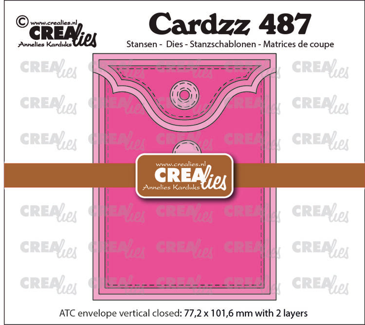 Cardzz dies no. 487, ATC envelope vertical Panel C