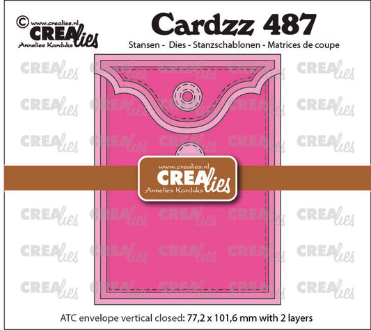 Cardzz dies no. 487, ATC envelope vertical Panel C
