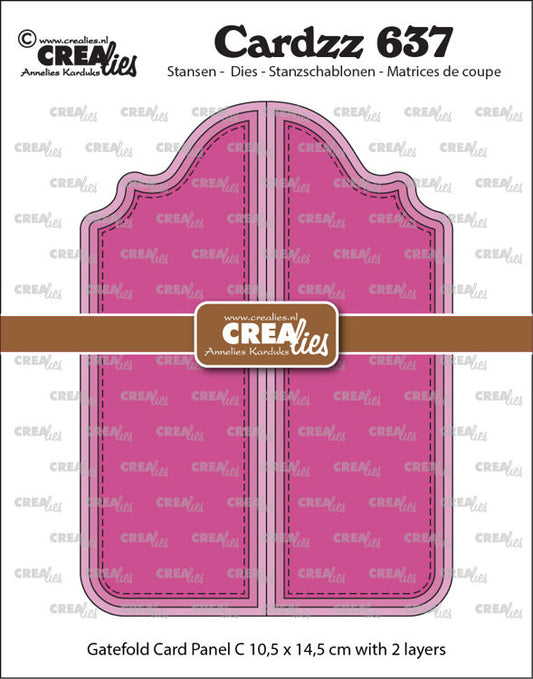 Cardzz dies no. 637, Gatefold card Panel C