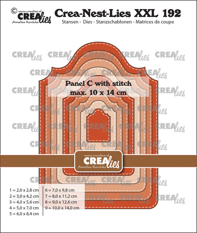 Crea-Nest-Lies XXL dies no. 192, Panel C with stitch