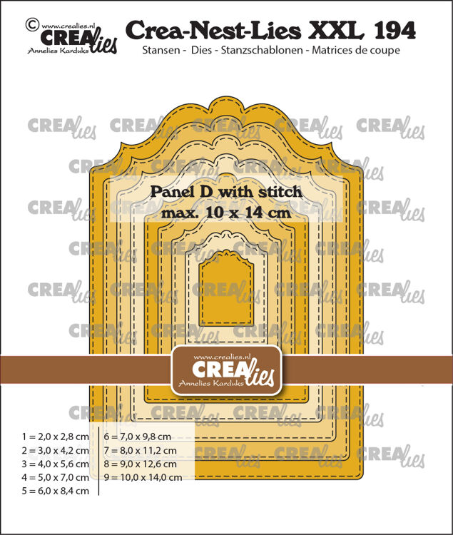 Crea-Nest-Lies XXL dies no. 194, Panel D stitch