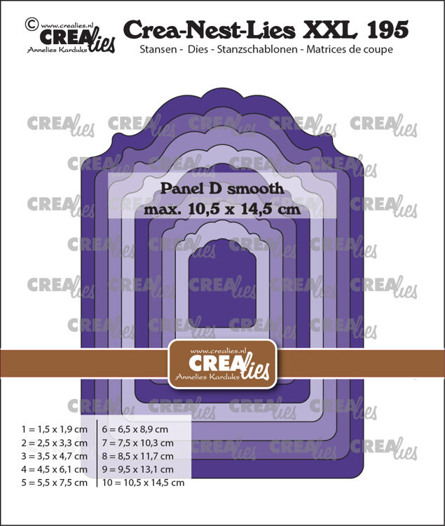 Crea-Nest-Lies XXL dies no. 195, Panel D smooth