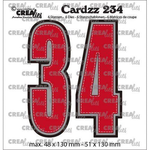 CREAlies Cardzz Die Set  Numbers 3 og 4