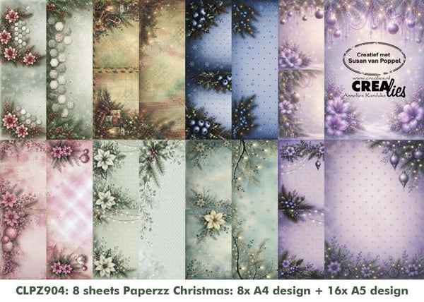Designpapers: Bundle 8 sheets Christmas A - H (1 each)