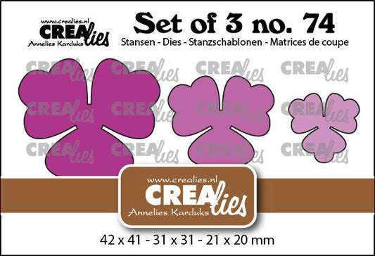 Set of 3 no. 74, Flowers